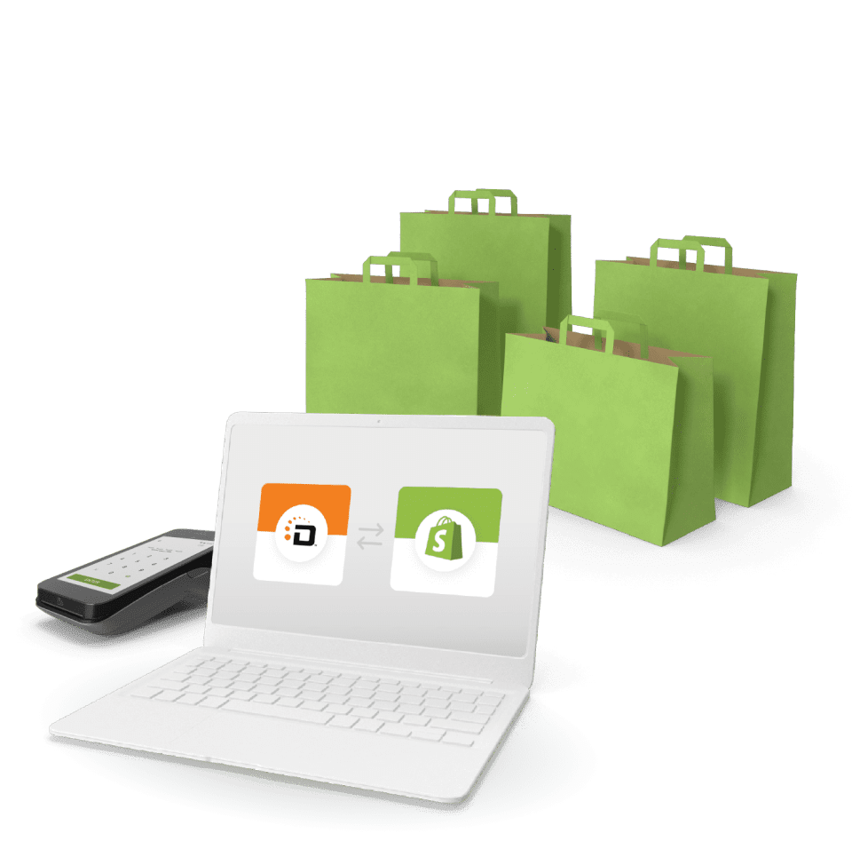 Screenshot of the Deposco user interface showing inventory management, integrated with Shopify.